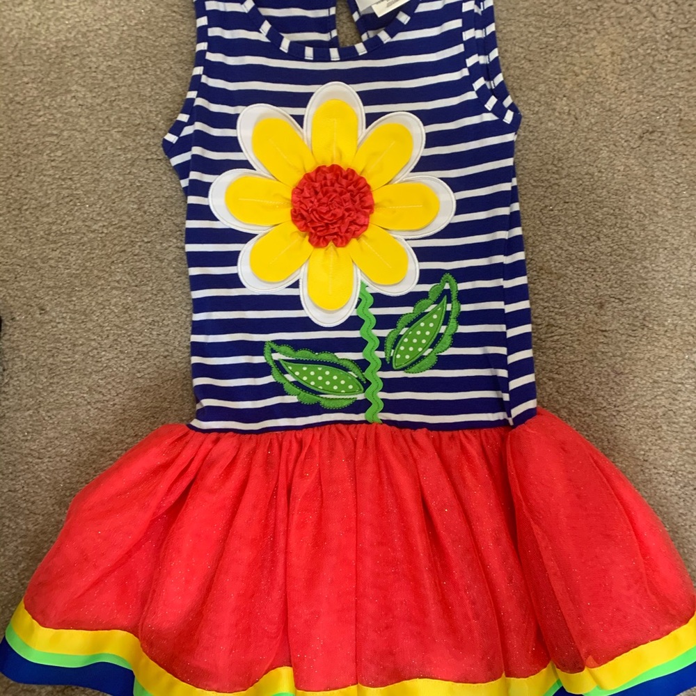 Girls dress with matching tights!